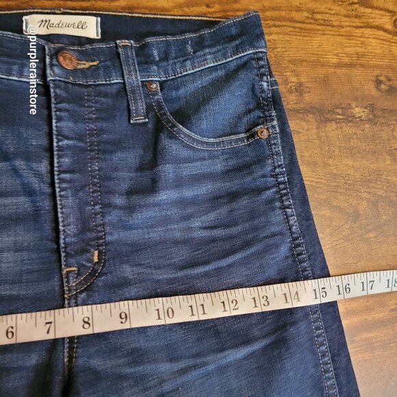 Madewell Jeans 27 Skinny 10" High Rise Hayes Wash F4684 Tummy Control Stretch - Picture 9 of 13